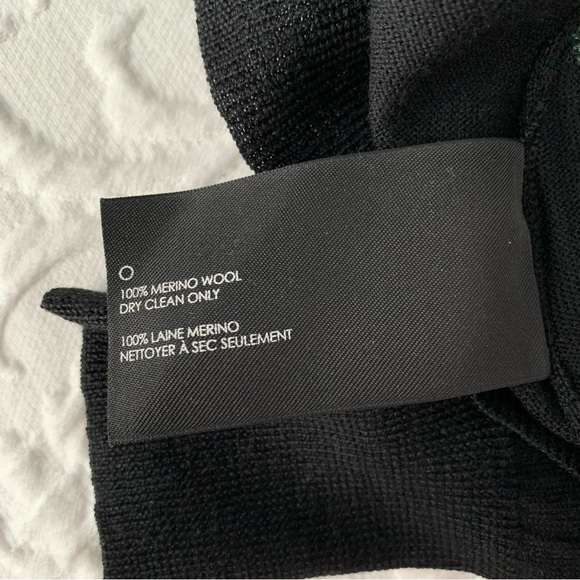 Club Monaco 100% Wool Green and Black Argyle Sweater - Picture 5 of 5